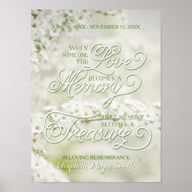 Wenn jemand, den Sie Liebe haben, ein geschätzter  Poster (Vorne)