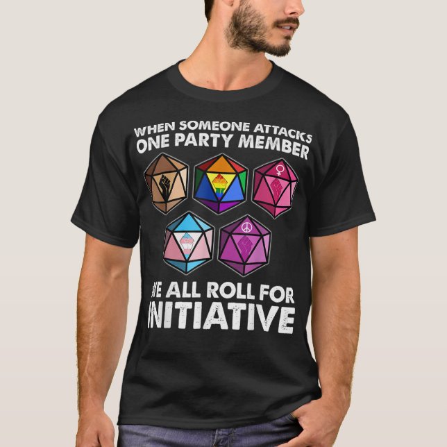 Wenn jemand ein Party angreift, dann T-Shirt (Vorderseite)