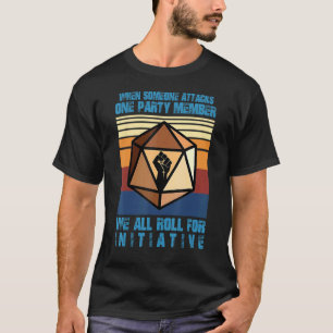 Wenn jemand ein Party angreift, setzen wir uns daf T-Shirt