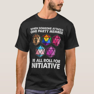 Wenn jemand ein Party angreift, setzen wir uns daf T-Shirt