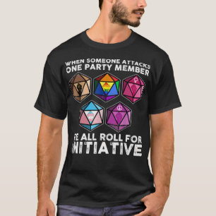 Wenn jemand ein Party angreift, werden wir alle T-Shirt