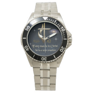 Wenn jemand in Christus ist, ist er eine neue Schö Armbanduhr