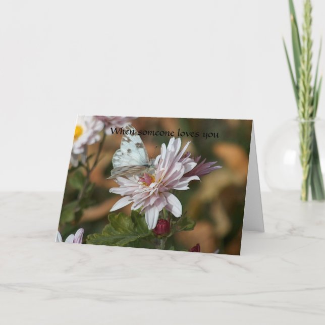 Wenn jemand Lieben Sie Feiertagskarte (Vorderseite)