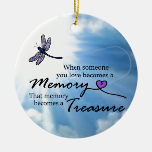 Wenn jemand Sie Liebe, Libelle Keramikornament