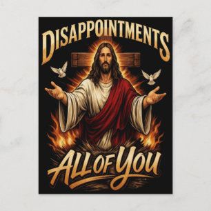 Wenn Jesus euch alle enttäuscht, bleibt Hoffnung Feiertagspostkarte