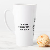 Wenn Katzen Text-Tasse