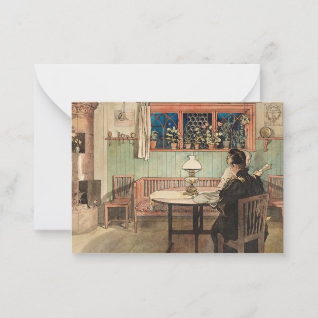 Wenn Kinder von Larsson zu Bett gegangen sind Mitteilungskarte (Vorderseite)