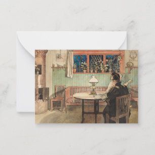 Wenn Kinder von Larsson zu Bett gegangen sind Mitteilungskarte