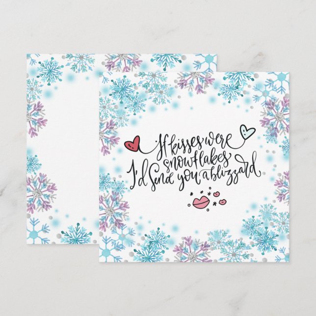 Wenn Kisses Schneeflocken wären, würde ich dir ein (Vorne/Hinten)