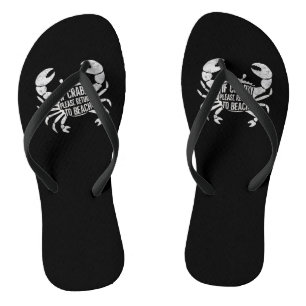 Wenn Krabby bitte zum Strand zurückkehren Lustiger Flip Flops