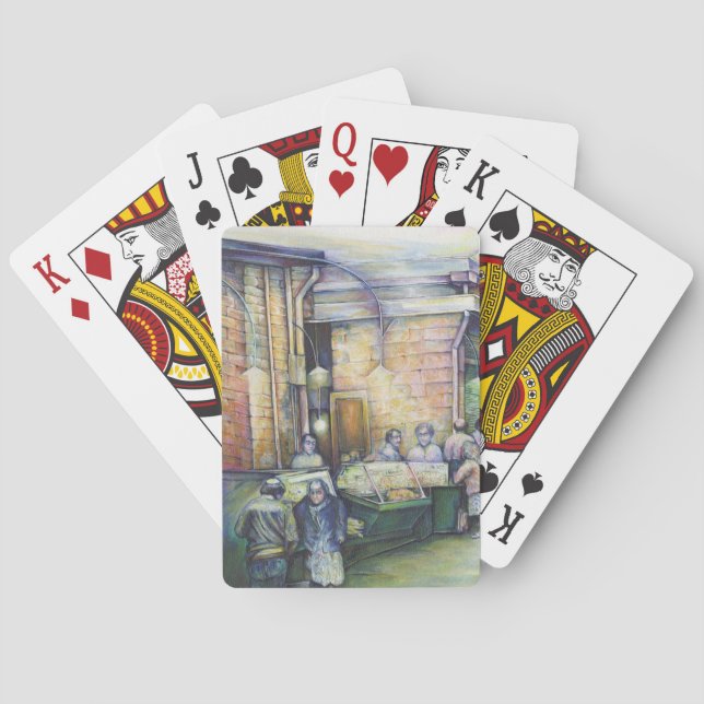 Wenn Kunst Form verleugnet, dann wird Gnade sie au Spielkarten (Rückseite)