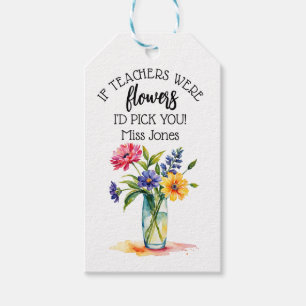 Wenn Lehrer Blume wären, würden wir uns bedanken Geschenkanhänger