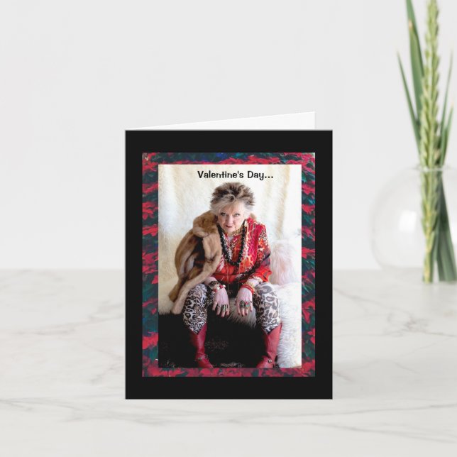 Wenn Liebe die Antwort Valentinkarte ist Karte (Vorderseite)