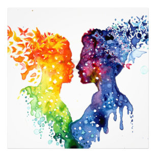 wenn Liebe Schmetterlinge gibt Fotodruck