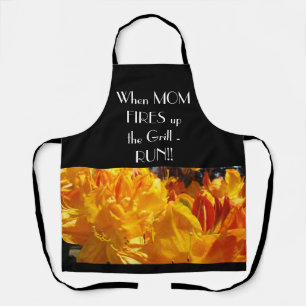 Wenn Mama den GRILL anfeuert - Lauf Apron Spaß Schürze