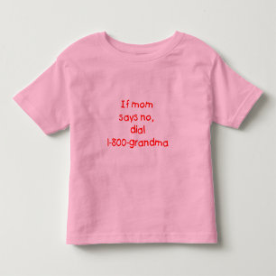 wenn Mamma nein… sagt (Rot) Kleinkind T-shirt