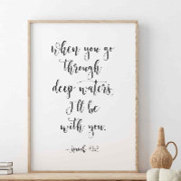 Wenn man durch tiefe Gewässer geht, Isaiah 43:2