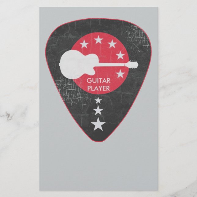 wenn man Gitarre spielt Briefpapier (Vorderseite)