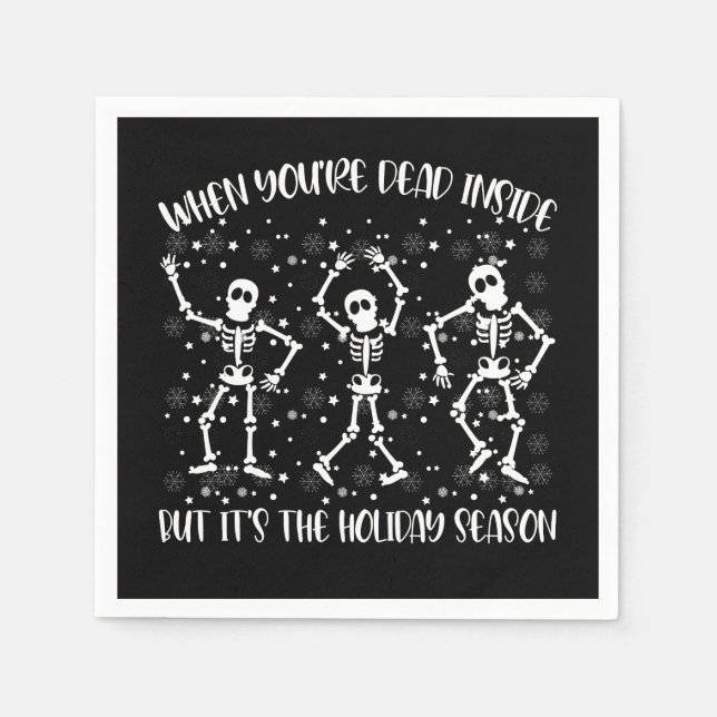 Wenn man im Inneren aber in der Urlaubssaison tot  Serviette (Vorderseite)