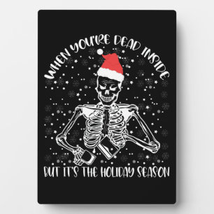Wenn man innerlich tot ist, aber es ist Weihnachts Fotoplatte
