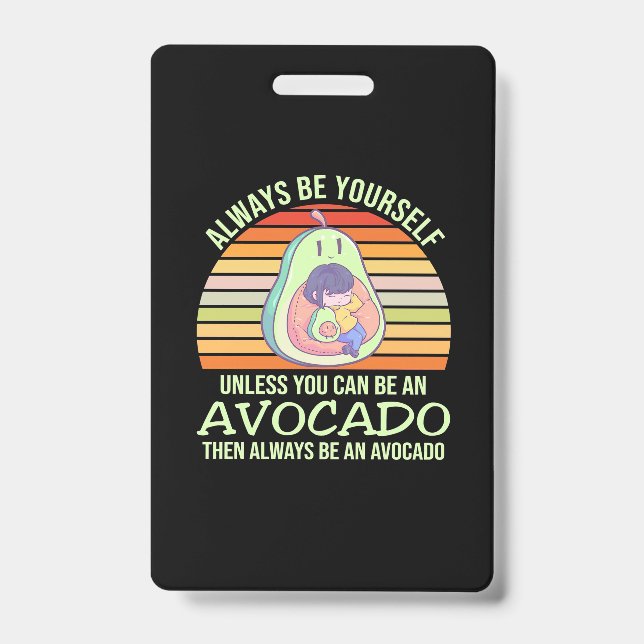Wenn man kein Avocado sein kann Ausweis (Vorderseite)