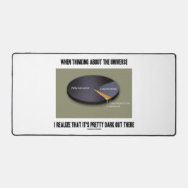 Wenn man Universum wahrnimmt, ist es dunkel da dra Schreibtischunterlage