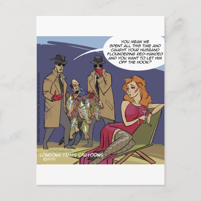 Wenn Männer schwinden Funny Postkarte (Vorderseite)