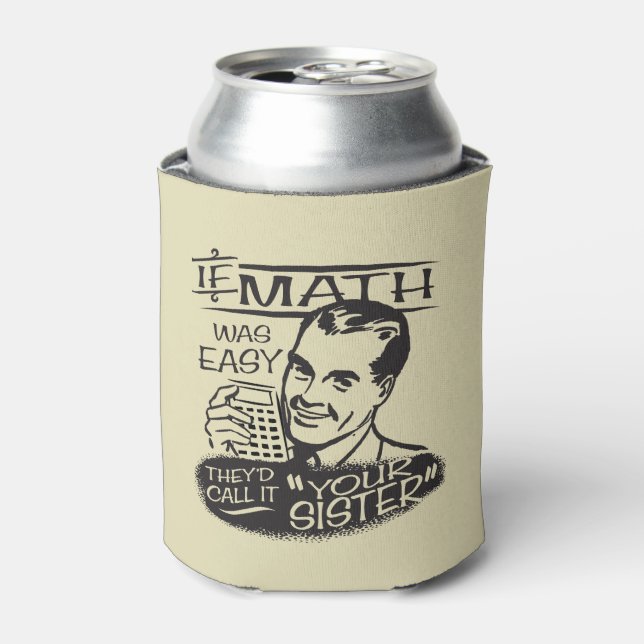 Wenn Mathe einfach war Dosenkühler (Kanne Vorderseite)