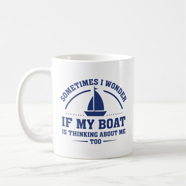 Wenn mein Boot Kaffeetasse (Links)