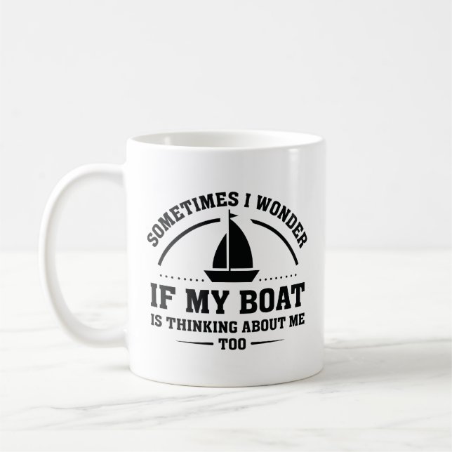 Wenn mein Boot Kaffeetasse (Links)