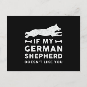 Wenn mein deutscher Schäferhund Lover Pet Vintag F Postkarte