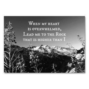 Wenn mein Herz überwältigt Bibelverse ist Tischnummer