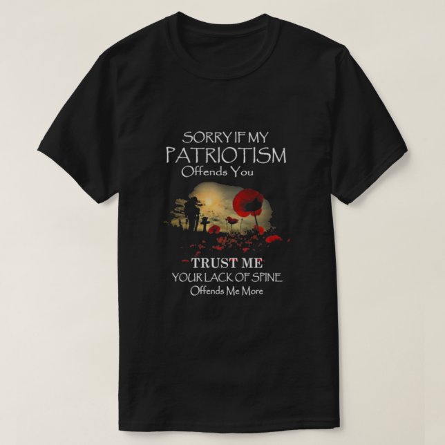 Wenn mein Patriotismus T-Shirt (Design vorne)
