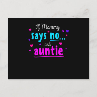 Wenn Mommy sagt, keine Tante Gefragt Postkarte