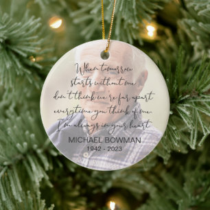 Wenn morgen ohne mich beginnt keramik ornament