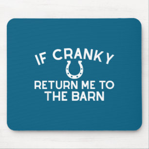 Wenn mürrisch zur Scheune zurückkehren Farm-Mädche Mousepad