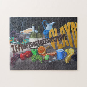 Wenn Musik das Essen der Liebe ist, spielen Sie we Puzzle