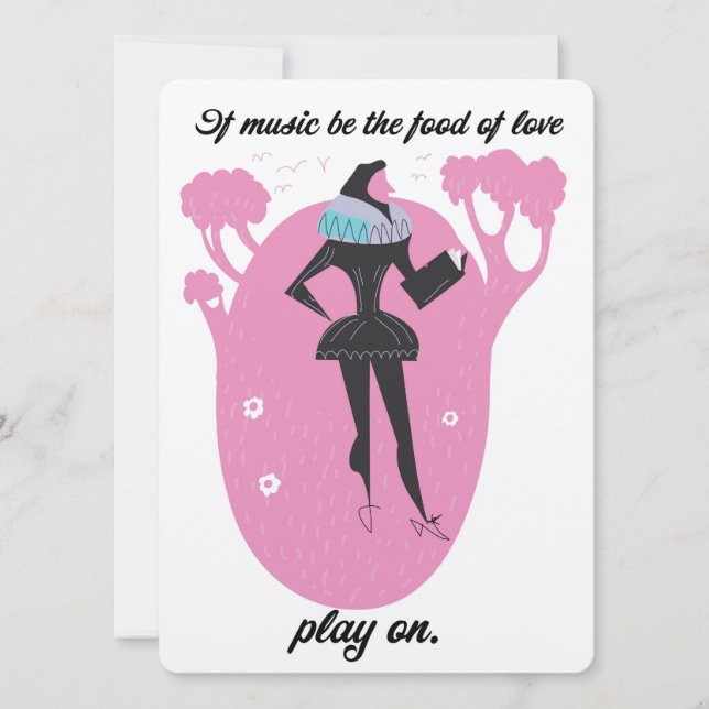 Wenn Musik das Essen der Liebe ist, spielt man auf (Vorderseite)