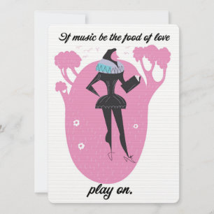 Wenn Musik das Essen der Liebe ist, spielt man auf