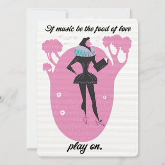 Wenn Musik das Essen der Liebe ist, spielt man auf