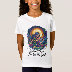 Wenn Musik die Seele berührt – Violin Art T-Shirt