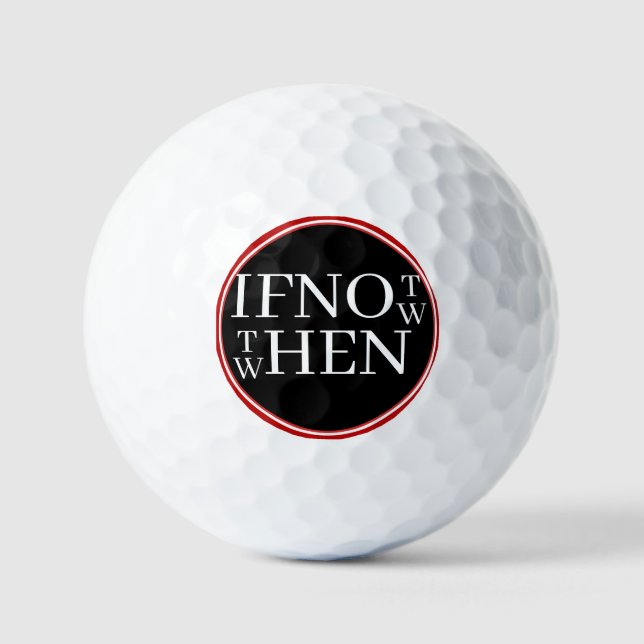 Wenn nicht jetzt Golfbälle (Vorderseite)