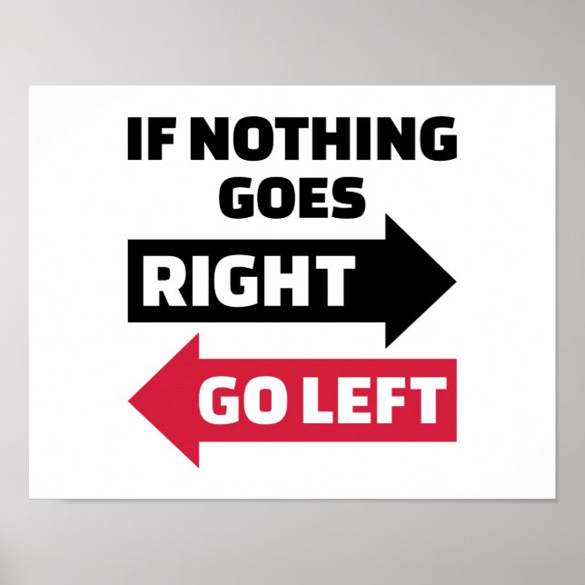 Wenn nichts geht, geht es links poster (Vorne)