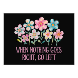 Wenn nichts gut geht, gehen Sie links Fotodruck