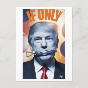 Wenn nur verzippte Lippen Postkarte