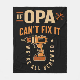 Wenn Opa Cant Fix Es Funny Handyman Opa Fleecedecke