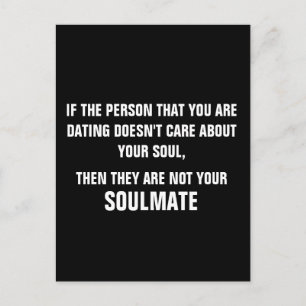 WENN PERSON VERABREDET IST, SORGEN SIE SICH NICHT  POSTKARTE