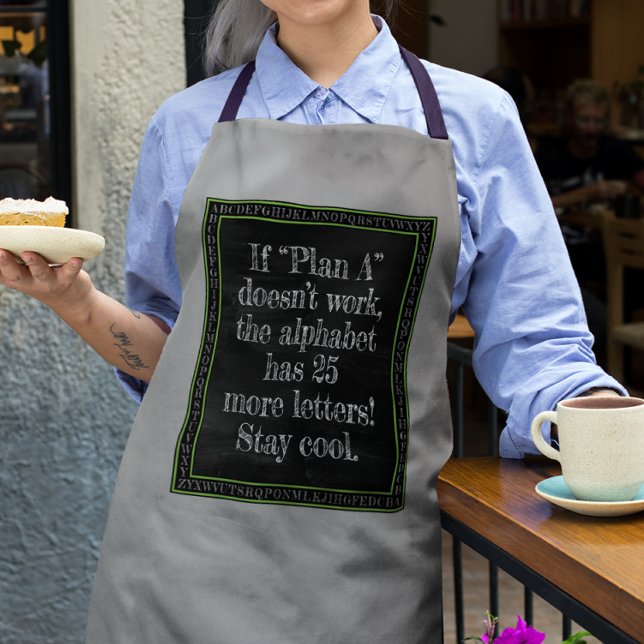 Wenn Plan A nicht funktioniert... Schürze (Von Creator hochgeladen)