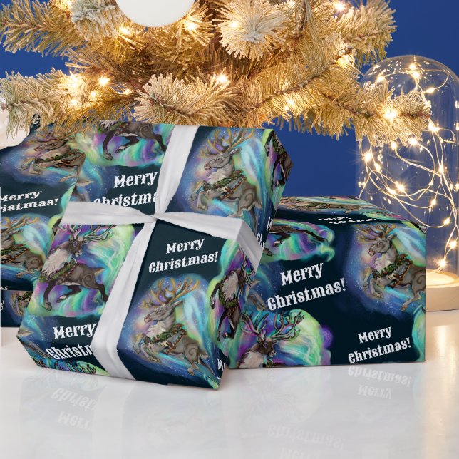 Wenn Rentier Fliegen Geschenkpapier (Feiertage)