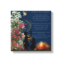 Wenn Rose im Himmel wachsen 12x12 Canvas Print